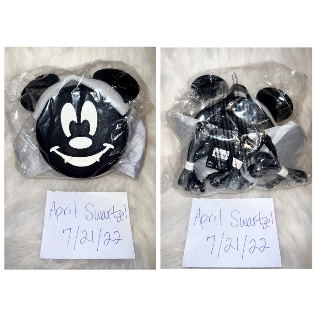 Loungefly Mickey Bat Glow in the Dark mini backpack